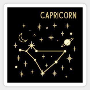Capricorn Constellation Zodiac Sign Sticker